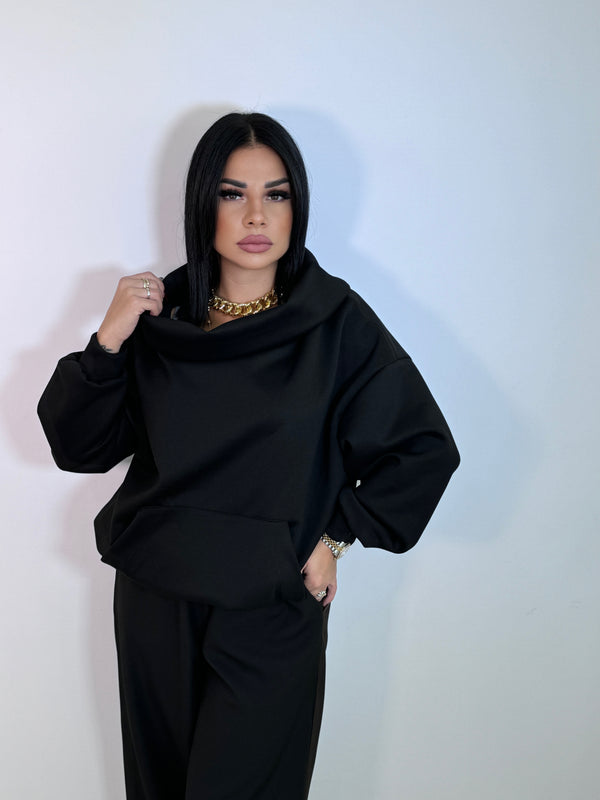 Felpa scollo a barca