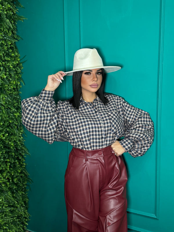 Camicia righe bordeaux